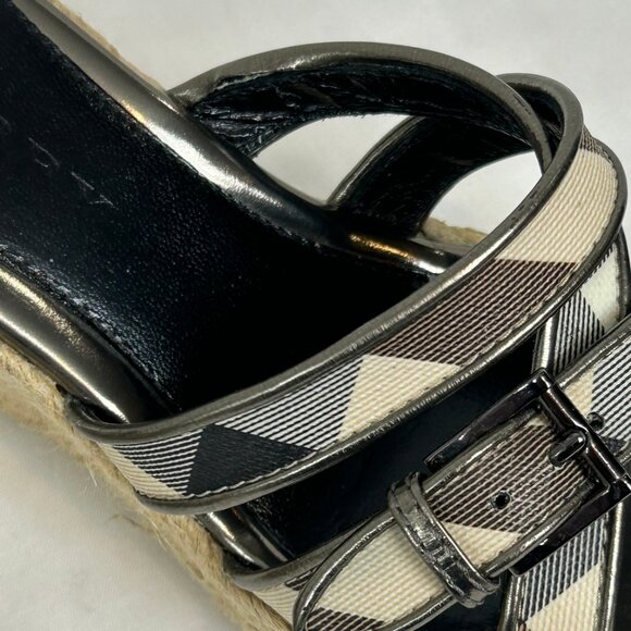 Burberry Canvas Espadrille Heels - Picture 10 of 10